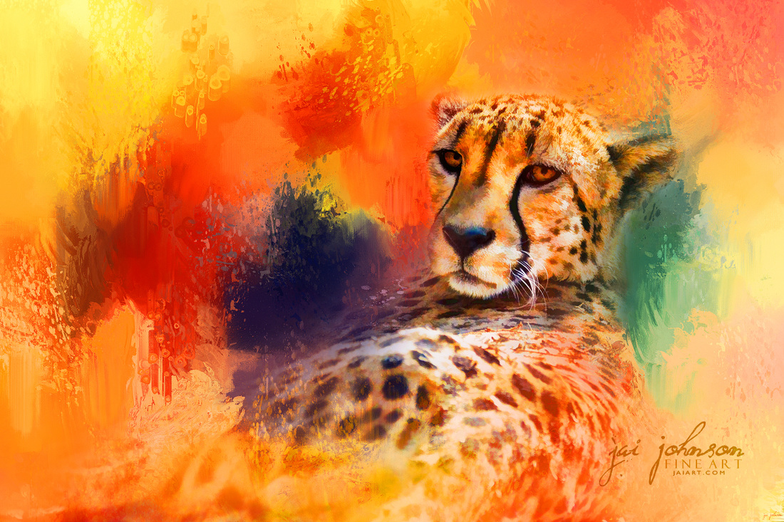 Colorful Expressions Cheetah