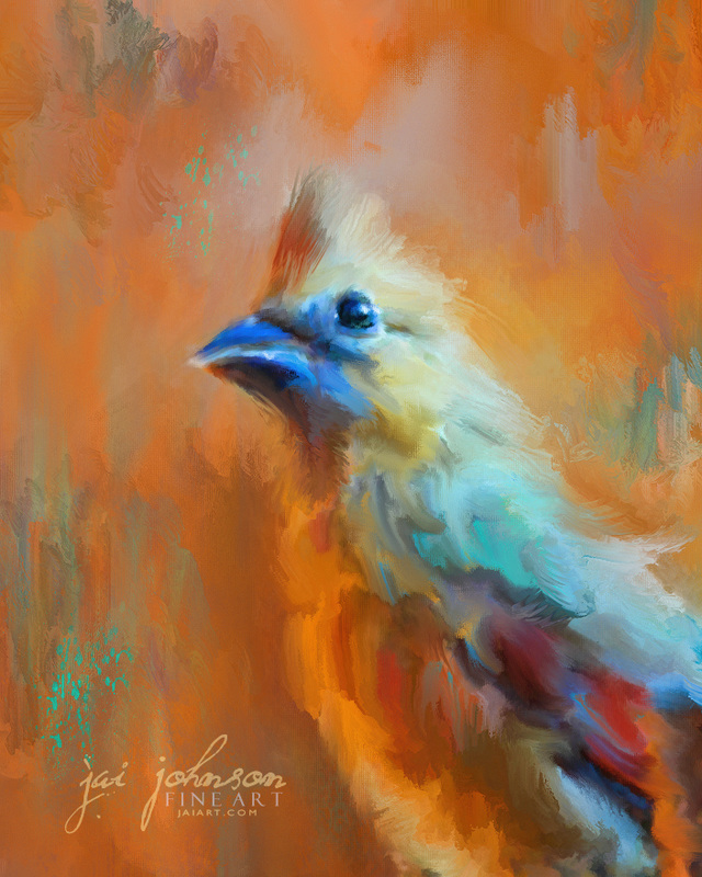 Morning Cheer Bird Painting