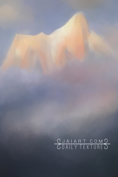 Sun On The Peak Mountain Background Texture
