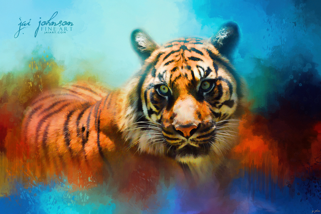 Colorful Expressions Tiger 2 Art