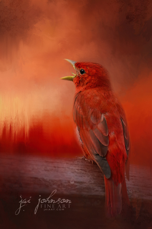 Sunset Song - Bird Art