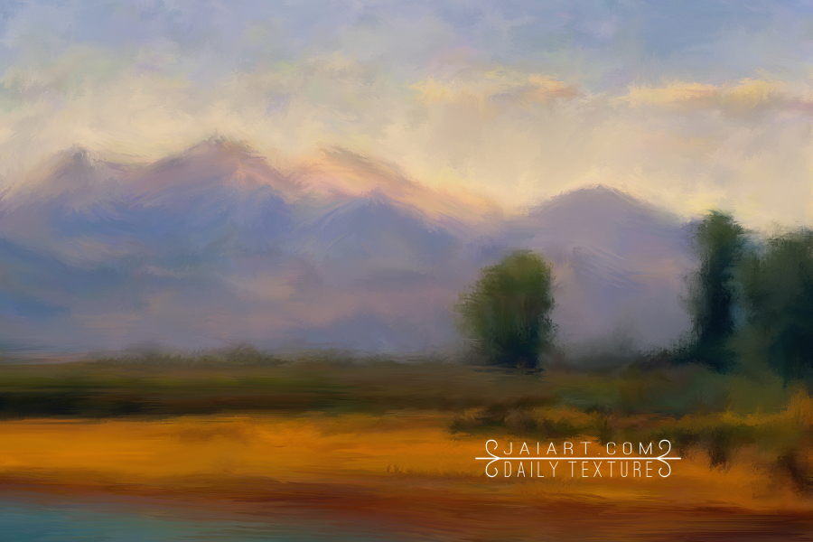 A Beautiful Afternoon Painted Background Texture