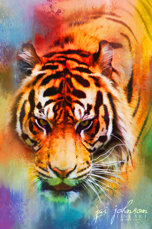 Colorful Expressions Tiger Art