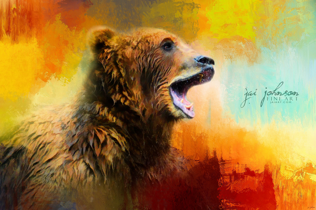 Colorful Expressions Grizzly Bear 2
